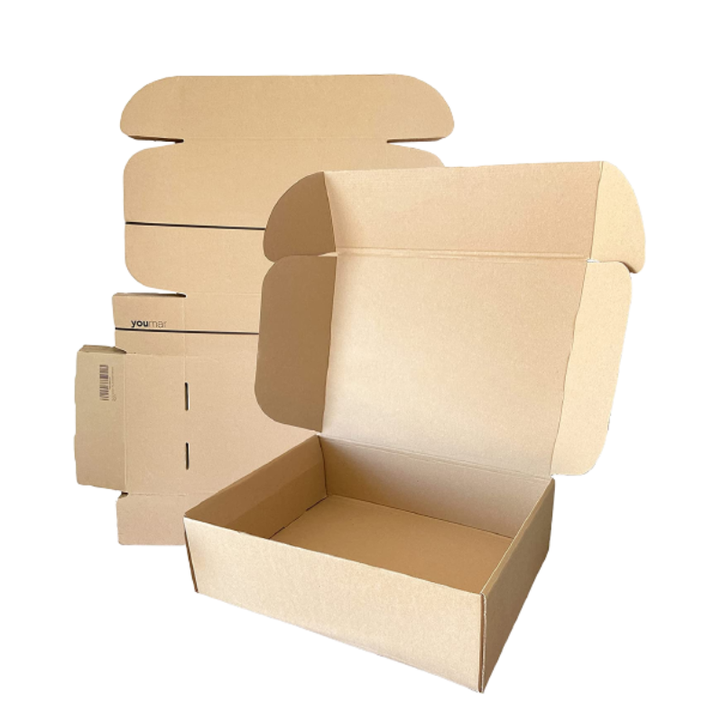 Caja de cartón auto armable medidas 25x25x8